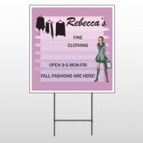 Fine Clothing 531 Wire Frame Sign