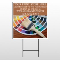 Paint Brushes 256 Wire Frame Sign