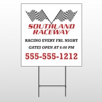 Racetrack 31 Wire Frame Sign