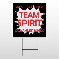 Team 43 Wire Frame Sign