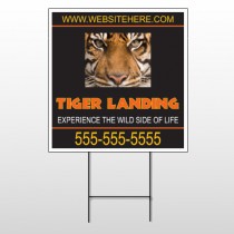Tiger Landing 303 Wire Frame Sign