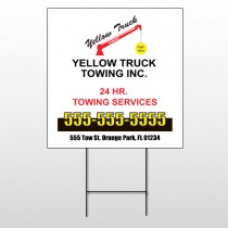 Towing 125 Wire Frame Sign