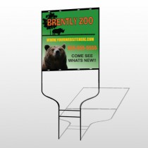 Bear Zoo 302 Round Rod Sign