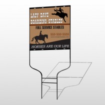 Boarding Stable 304 Round Rod Sign
