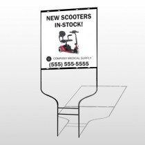 New Scooter 100 Round Rod Sign