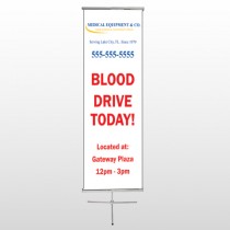 Blood Drive 97 Center Pole Banner Stand