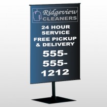Dry Cleaners 24 Center Pole Banner Stand