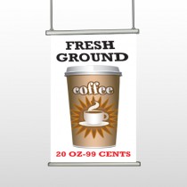 Coffee 119 Hanging Banner