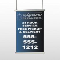 Dry Cleaners 24 Hanging Banner