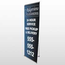 Dry Cleaners 24  Flex Banner Stand
