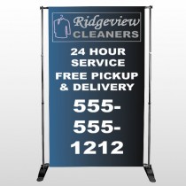 Dry Cleaners 24  Pocket Banner Stand