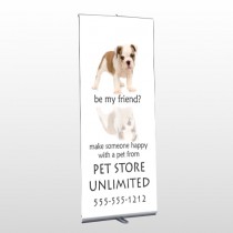 Petstore 26 Retractabe Banner Stand