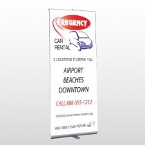 Rental Car 39 Retractable Banner Stand