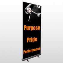 Black 41 Retractable Banner Stand