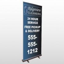Dry Cleaners 24  Retractable Banner Stand