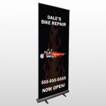 Harley Flame 108 Retractable Banner Stand