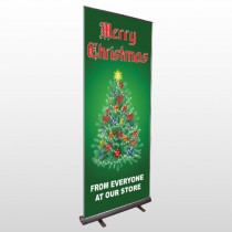Merry Christmas 29 Retractable Banner Stand