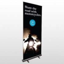 Motorcycle 106 Retractable Banner Stand