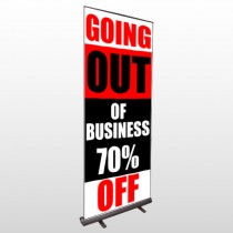 Small Businee 53 Retractable Banner Stand 