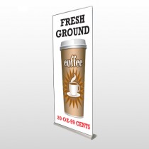 Coffee 119 Retractable Banner Stand