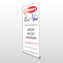 Rental Car 39 Retractable Banner Stand