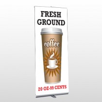 Coffee 119 Retractable Banner Stand