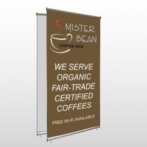Coffee bar 27 Center Pole Banner Stand