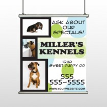 Dog kennels 300 Hanging Banner
