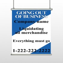 Going Out Sale 11 Hanging Banner