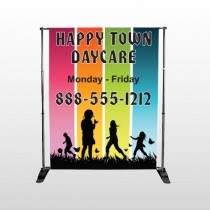 Happy Town 181 Pocket Banner Stand