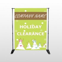 Holiday Clearance 13 Pocket Banner Stand