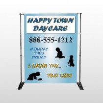 True Happy Care 182 Pocket Banner Stand