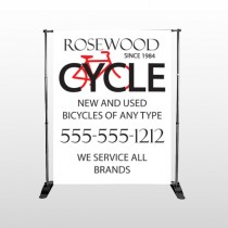 Bike Shop 33 Pocket Banner Stand