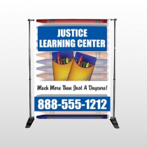 Crayons 184  Pocket Banner  Stand