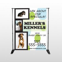 Dog Kennels 300 Pocket Banner Stand