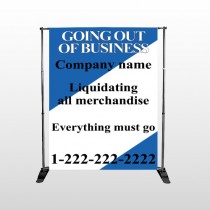 Going Out Sale 11 Pocket Banner Stand