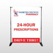 Pharmacy 333 Pocket Banner Stand