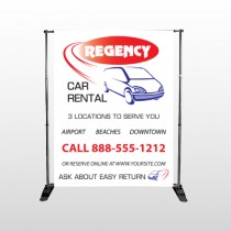Rental Car 39 Pocket Banner Stand