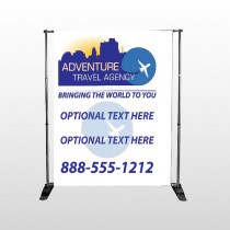 Travel Agent 28 Pocket Banner Stand