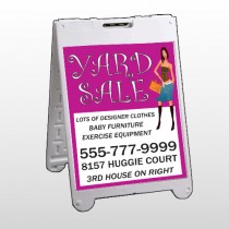Pink Girl Sale 552 A Frame Sign