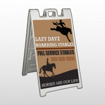 Boarding Stables 304 A Frame Sign