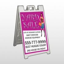 Pink Girl Sale 552 A Frame Sign
