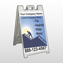 Roofing 258 A-Frame Sign