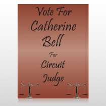Vote Scale Judge 264 Custom Sign
