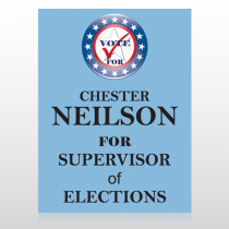 Vote Supervisor Elect Star 272 Custom Sign