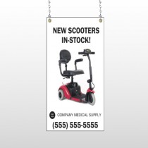 New Scooter 100 Window Sign