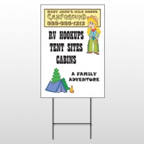 Campground 144 Wire Frame Sign