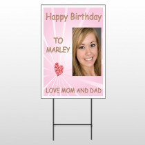 Happy B-Day Marley 10 Wire Frame Sign