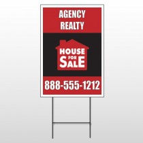 Red House Sale 254 Wire Frame Sign