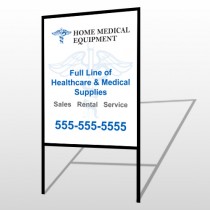 Medical Symbol 99 H-Frame Sign